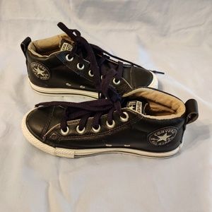 Leather Mid Converse unisex kids shoes